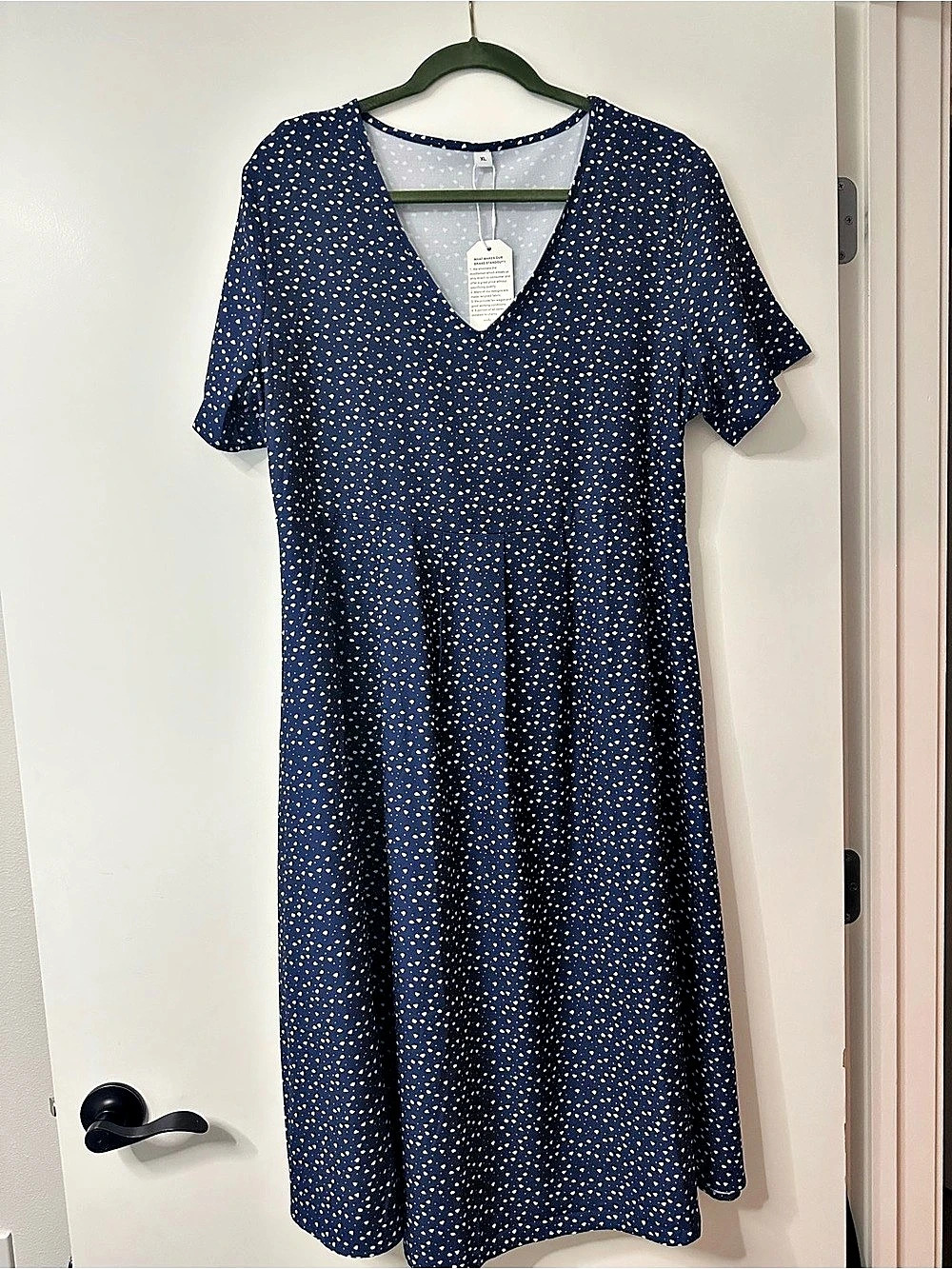 Blue dress with Polka Dots like - Size XL